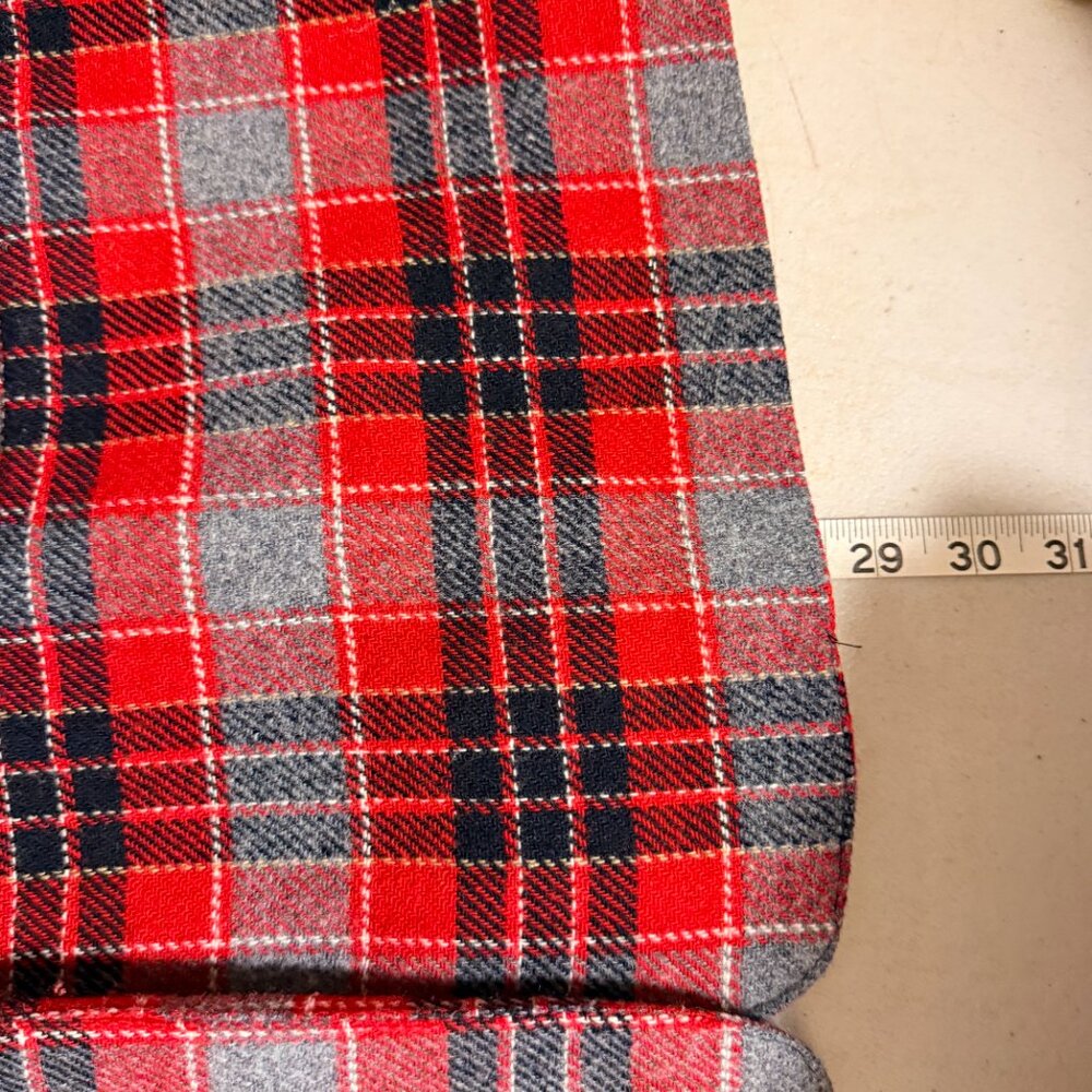 Southern Lady Vintage Red Plaid Wool Blend Blazer – Size 14 – Made in USA - Picture 10 of 11